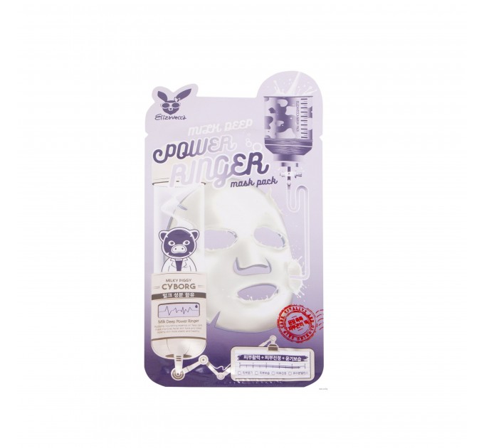 Тканевая маска с молочными протеинами Deep Power Ringer Mask Pack Milk